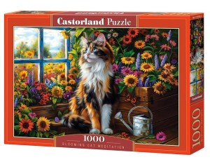 PUZZLE 1000 BLOOMING CAT MEDITATION CASTOR