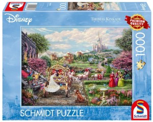 PUZZLE PQ 1000 THOMAS KINKADE KOPCIUSZEK DISNEY G3