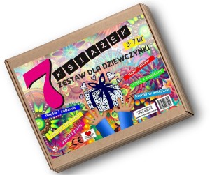 7 KSIĄŻEK. ZESTAW DLA DZIEWCZYNKI 3-7 LAT