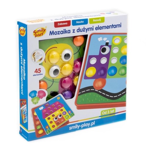Układanka guzikowa mozaika, Smily Play