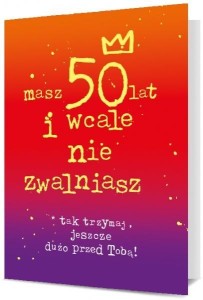 KARNET URODZINY 50 K. B6-1915