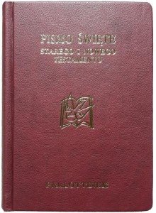 BIBLIA PIELGRZYMA OPRAWA EKOLOGICZNA, PANIGATORY