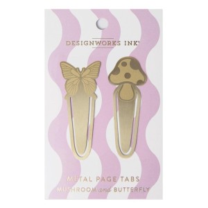 ZAKŁADKI DO KSIĄŻEK METALOWE 2SZT, DESIGNWORKS INK