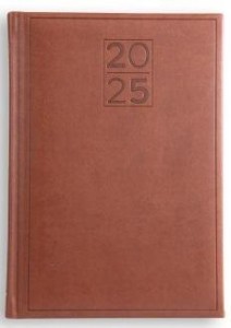 KALENDARZ 2025 A5 PRINT BRĄZOWY
