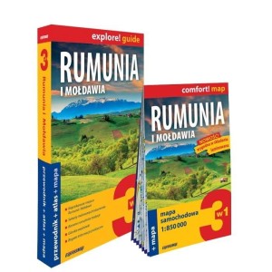 RUMUNIA I MOŁDAWIA 3W1 PRZEWODNIK + ATLAS + MAPA