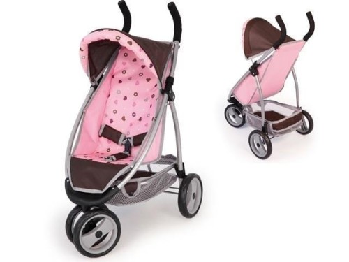 Wózek spacerówka różowo-szary, Playme