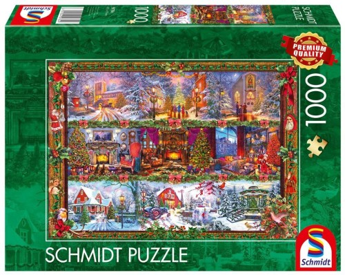 Puzzle PQ 1000 Wesołych Świąt G3, Schmidt