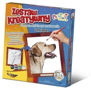 WYPUKŁA MALOWANKA PSY - LABRADOR, MIRAGE HOBBY