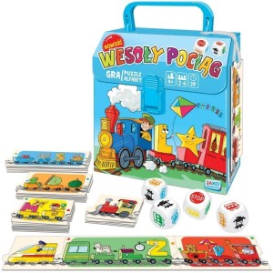 WESOŁY POCIĄG. 2W1 GRA/PUZZLE ALFABET