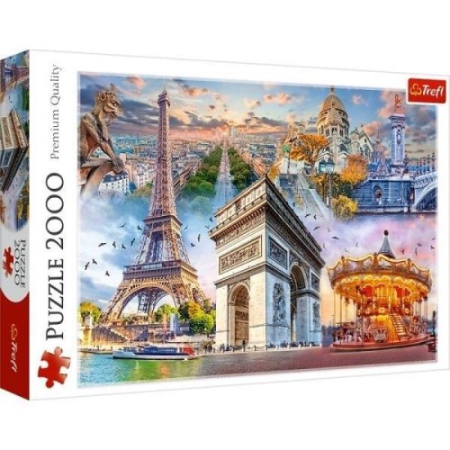Puzzle 2000 Weekend w Paryżu TREFL, Trefl