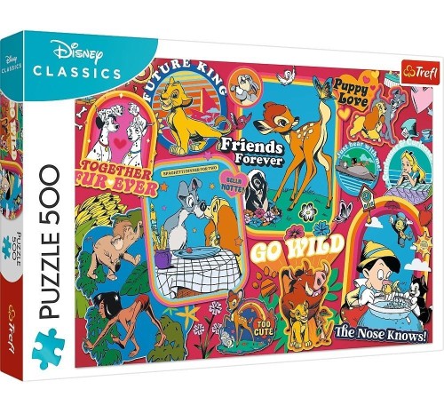 Puzzle 500 Disney: Na przestrzeni lat TREFL, Trefl