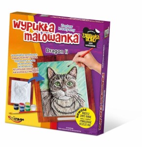 WYPUKŁA MALOWANKA KOT - DRAGON LI, MIRAGE HOBBY