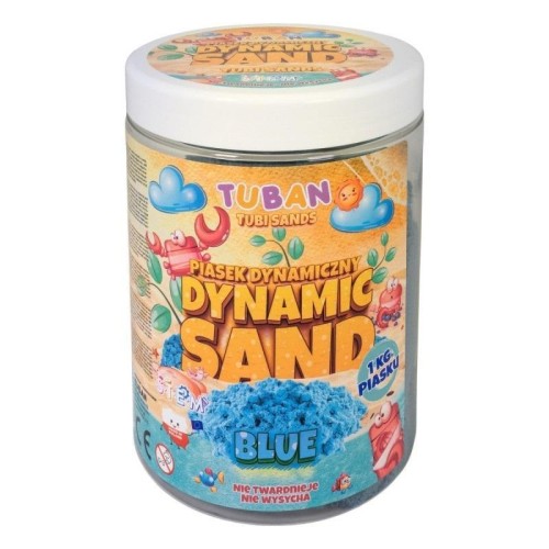 Piasek dynamiczny niebieski 1kg, Tuban