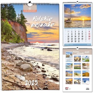 KALENDARZ 2025 13 PLANSZ B3 POLSKIE PEJZAŻE