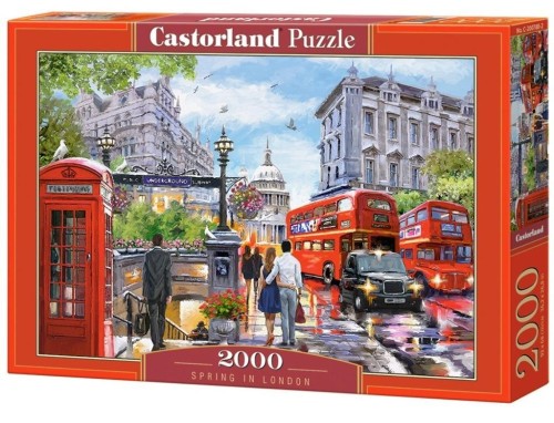 Puzzle 2000 Spring in London CASTOR, Castorland