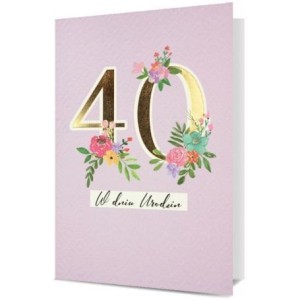 KARNET B6 URODZINY 40