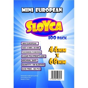 KOSZULKI MINI EUROPEAN 44X68MM (100SZT) SLOYCA