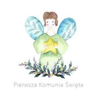 KARNET SWAROVSKI KWADRAT CL106 KOMUNIA CHŁOPIEC