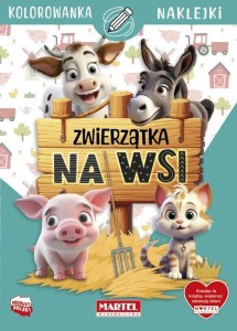 ZWIERZĄTKA NA WSI Z NAKLEJKAMI, KATARZYNA SALAMON