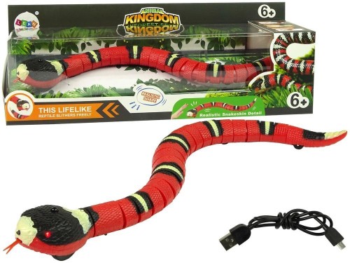 Wąż R/C czerwony, Leantoys