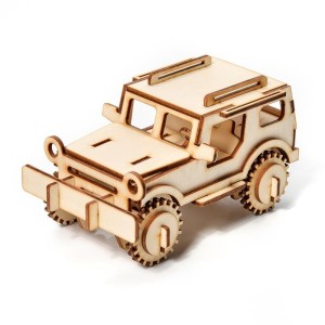 PUZZLE DREWNIANE MODEL 3D JEEP, NICE IDEA