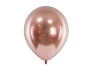 BALONY GLOSSY RÓŻOWE ZŁOTO 30CM 50SZT
