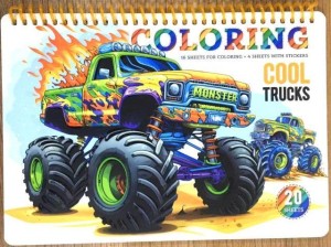 KOLOROWANKA A5 KOŁO 20 KARTEK COOL TRUCKS