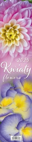 Kalendarz 2025 paskowy - Kwiaty