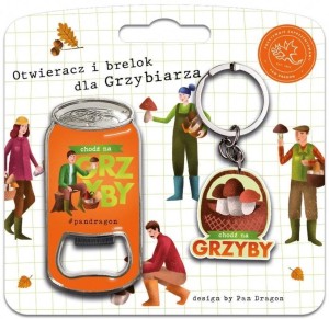 ZESTAW BRELOK + OTWIERACZ CHODŹ NA GRZYBY