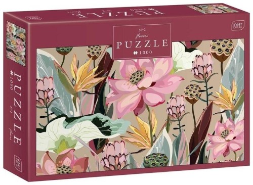 Puzzle 1000 Flowers 2, INTERDRUK
