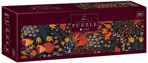 Puzzle panorama 1000 Flowers 2, INTERDRUK