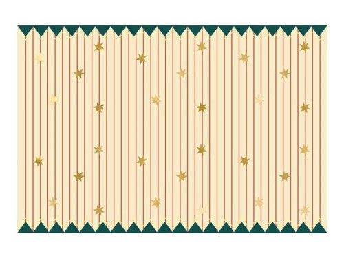 Obrus papierowy Pasy z gwiazdkami 180x120cm