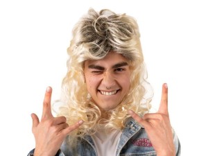 PERUKA LATA 80-TE DŁUGIE WŁOSY BLOND