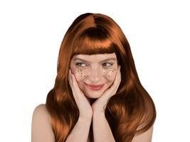 PERUKA DŁUGIE WŁOSY RUDA