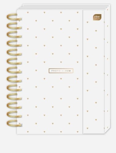 Album B5 25 kart metaliczny biały