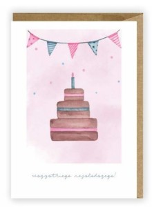 KARTKA URODZINOWA, EKO KOPERTA K019