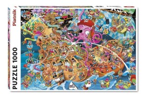 PUZZLE 1000 CRISP, RÓŻOWI PIRACI PIATNIK, PIATNIK