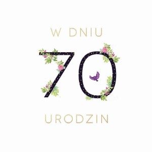 KARNET SWAROVSKI KWADRAT CL1870_PO URODZINY 70