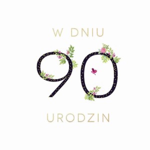 KARNET SWAROVSKI KWADRAT CL1890_PO URODZINY 90