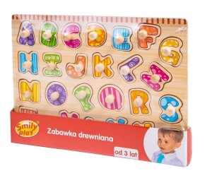 UKŁADANKA DREWNIANA DINOZAURY, SMILY PLAY