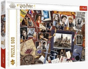 PUZZLE 500 PAMIĄTKI Z HOGWARTU TREFL, TREFL