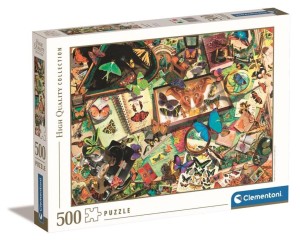 PUZZLE 500 HQ THE BUTTERFLY COLLECTOR, CLEMENTONI