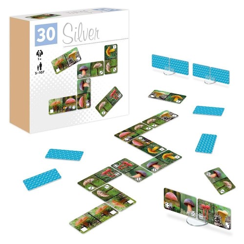 Domino grzyby Silver ALEX, Silver