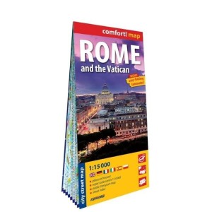 COMFORT!MAP ROME AND THE VARICAN 1:15 000 W.2025