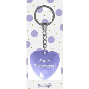BERLOK PREZENTOWY Z NAPISEM SUPER DZIEWCZYNA