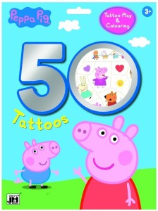 TATUAŻE ŚWINKA PEPPA 50SZT, JIRI MODELS