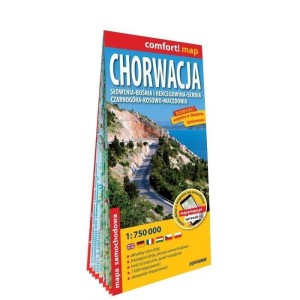 MAPA - CHORWACJA, SŁOWENIA... 1:750 000