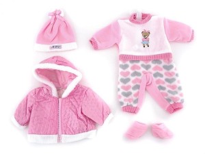 UBRANKO DLA LALKI BOBAS 45CM, ADAR