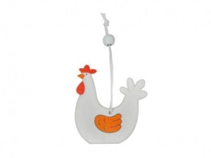 KURA ZAWIESZKA BIAŁA 6,5CM