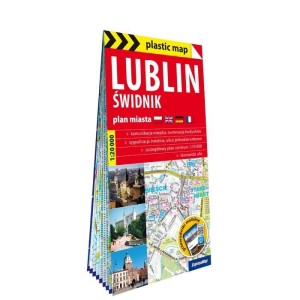 PLASTIC MAP LUBLIN, ŚWIDNIK - PLAN MIASTA 1:20 000